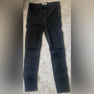 Madewell Black High-Rise Skinny Jeans